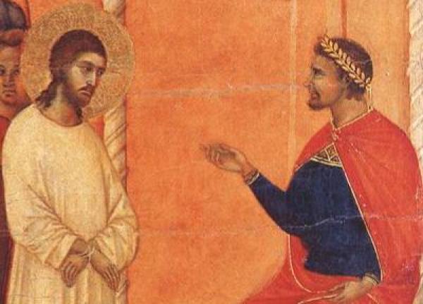 pontius pilate questioning Jesus